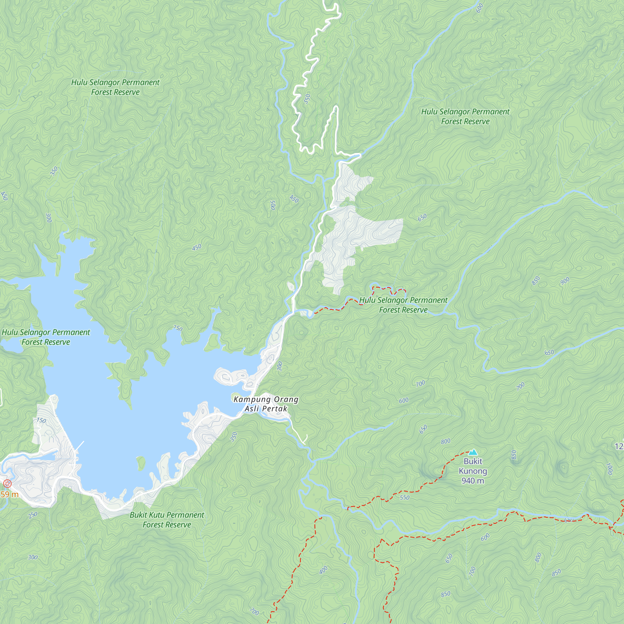 Sungai Chiling Fish Sanctuary map