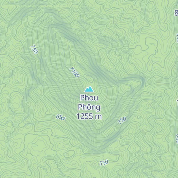 Map of Phou Phông
