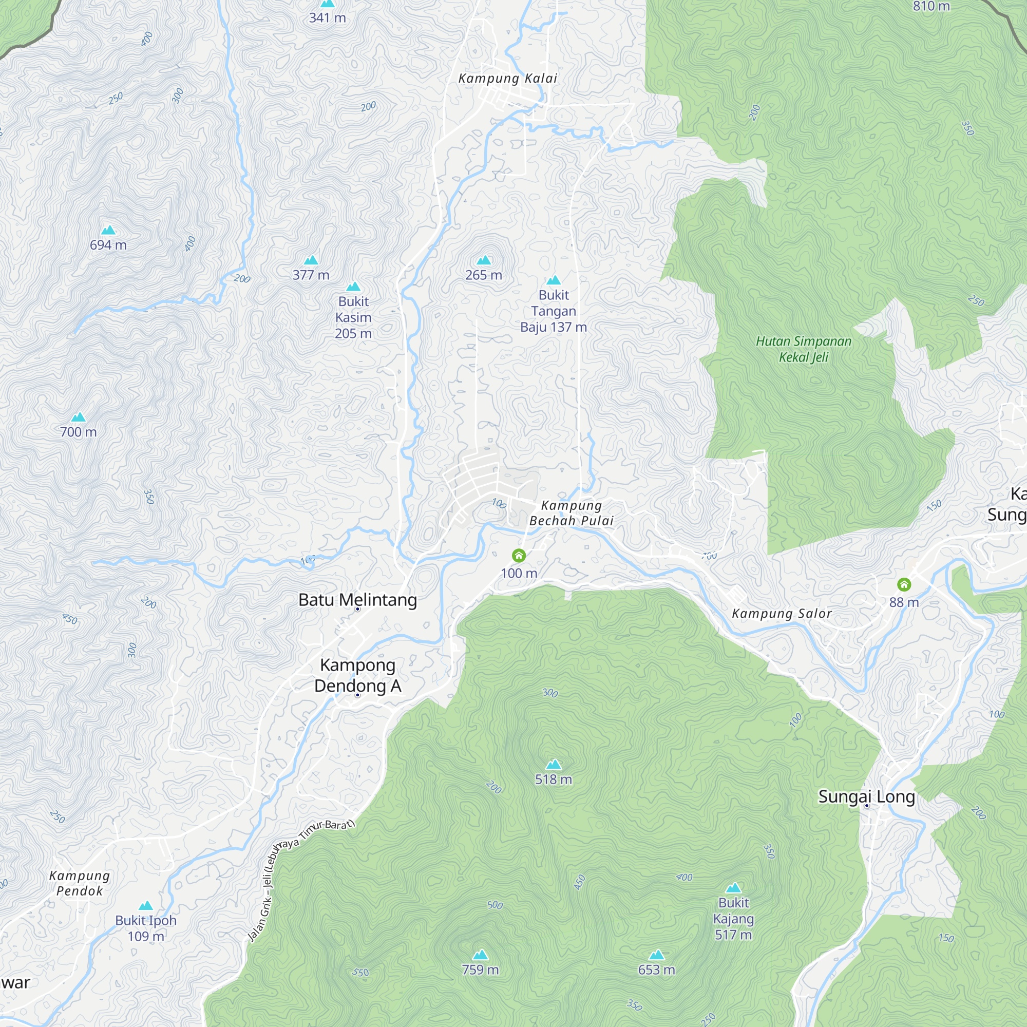 Gunung Reng map