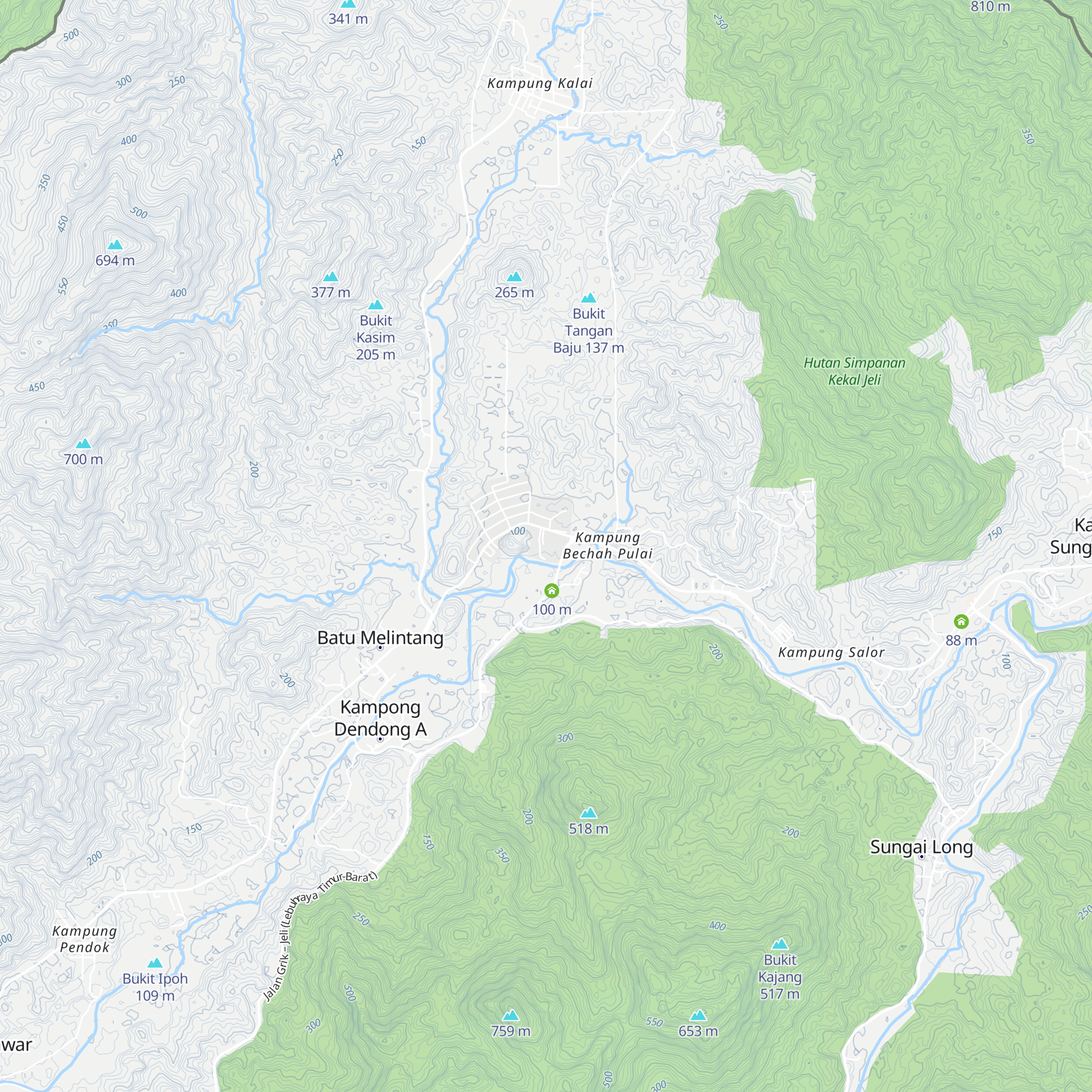 Gunung Reng map