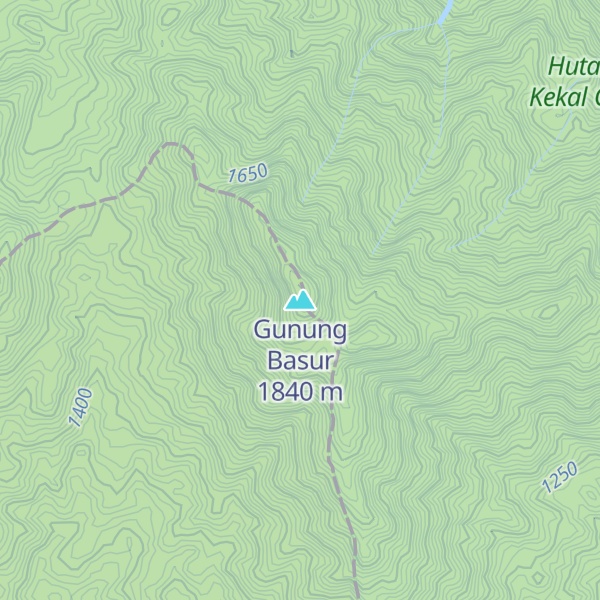 Map of Gunung Basur