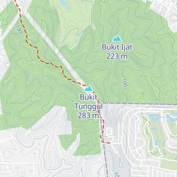 Map of Bukit Tunggul