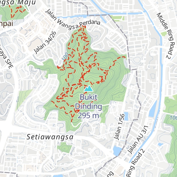 Map of Bukit Dinding