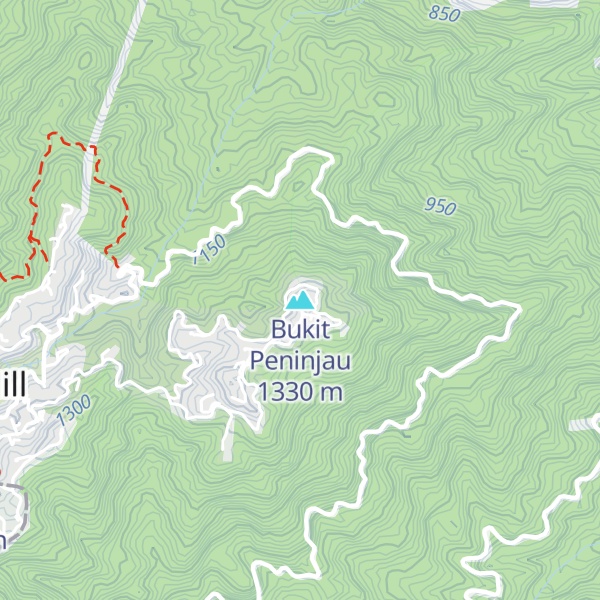 Map of Bukit Peninjau
