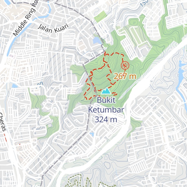 Map of Oh My Maya Peak