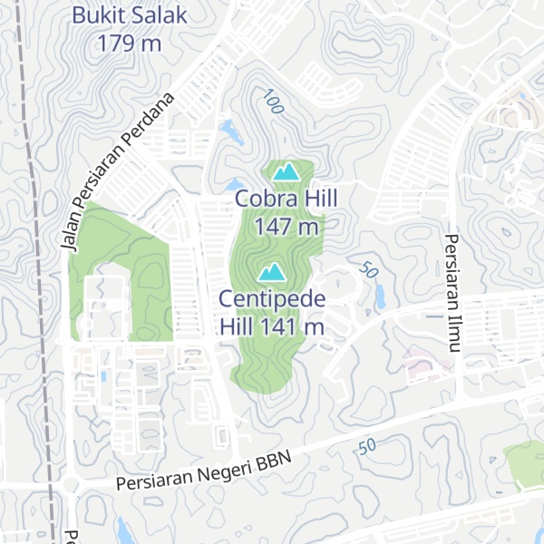 Map of Centipede Hill