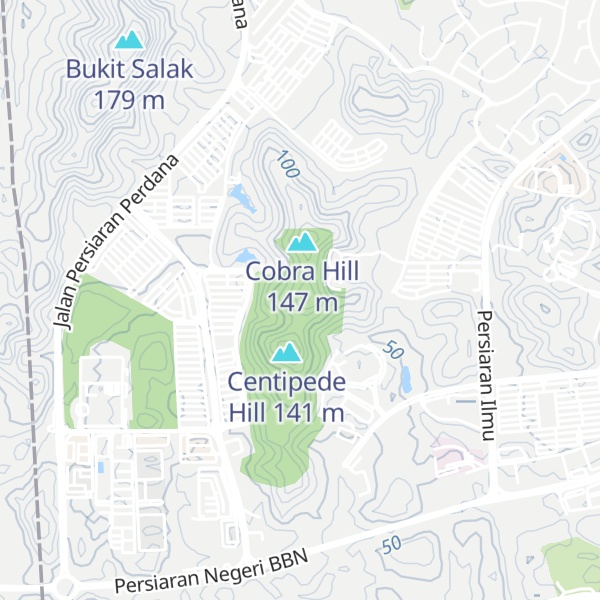 Map of Mosquito Hill