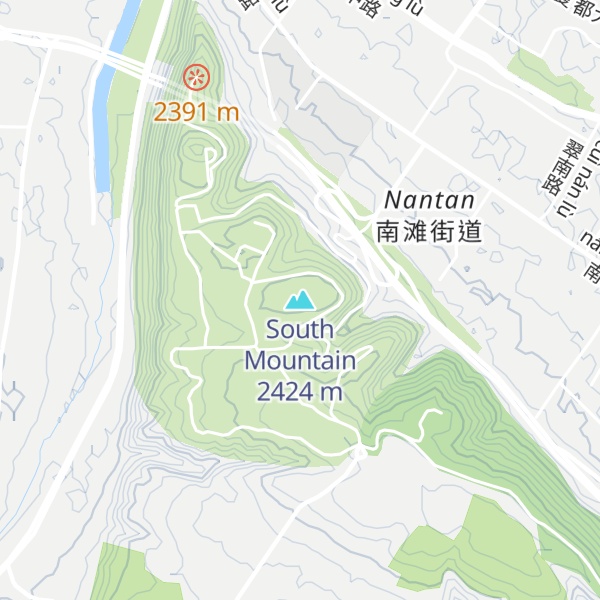 Map of South Mountain
