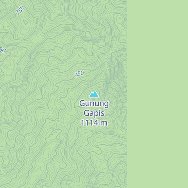 Map of Gunung Gapis