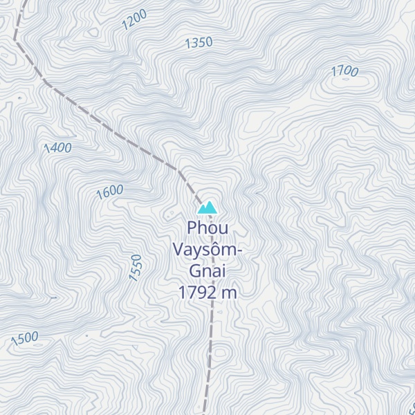 Map of Phou Vaysôm-Gnai