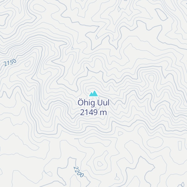 Map of Öhig Uul