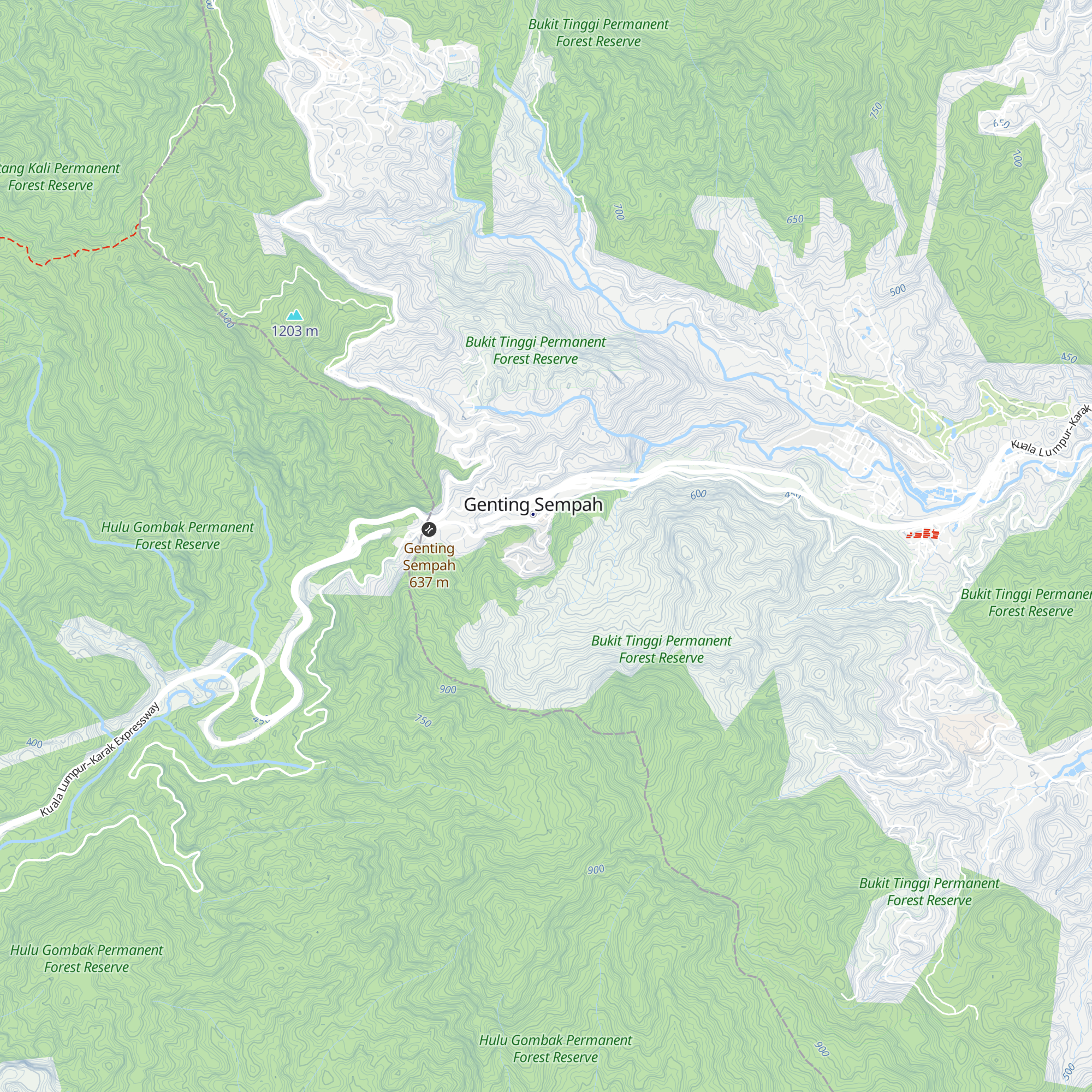 Rainforest Sanctuary map