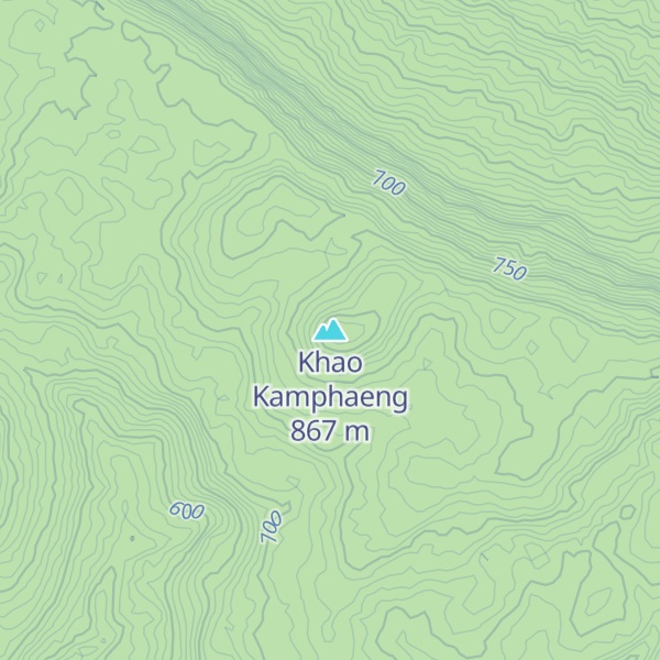 Map of Khao Kamphaeng
