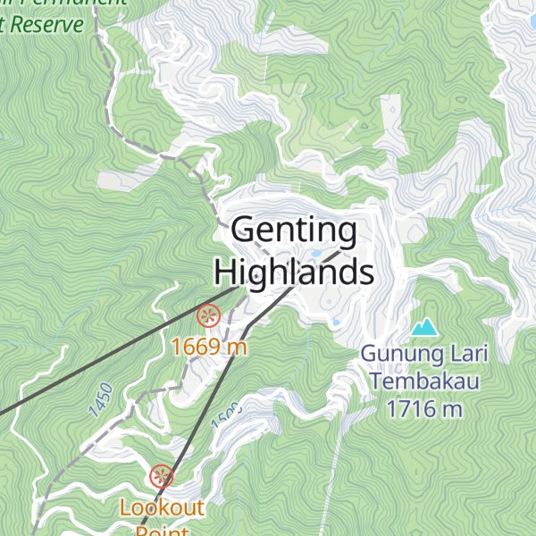 Map of Genting Highlands
