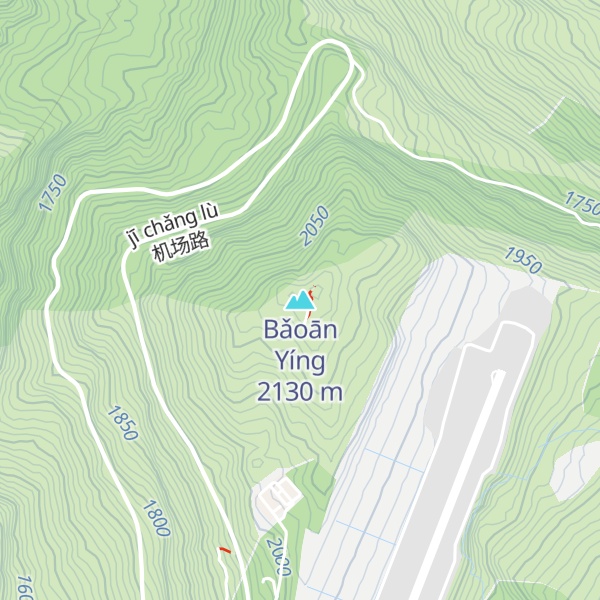 Map of Bǎoān Yíng