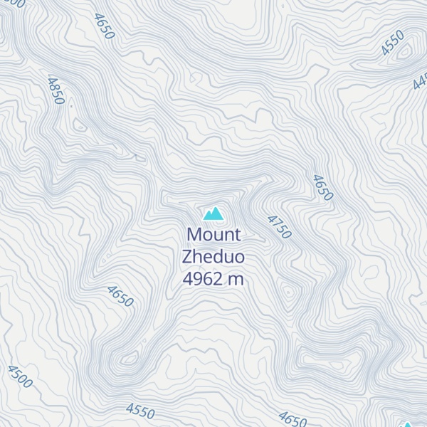 Map of Mount Zheduo