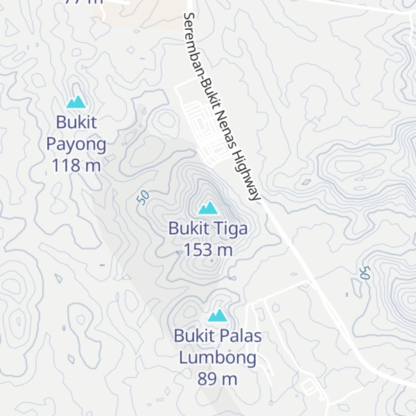 Map of Bukit Tiga