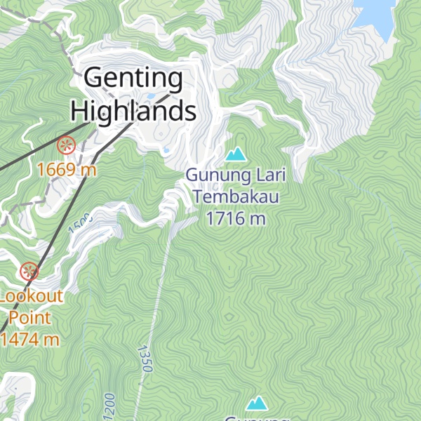 Map of Gunong Purun
