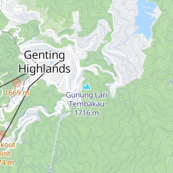 Map of Gunung Lari Tembakau