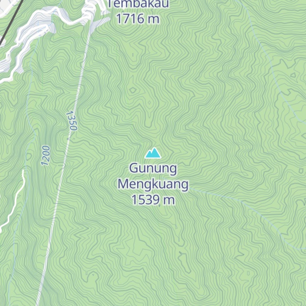 Map of Gunung Mengkuang