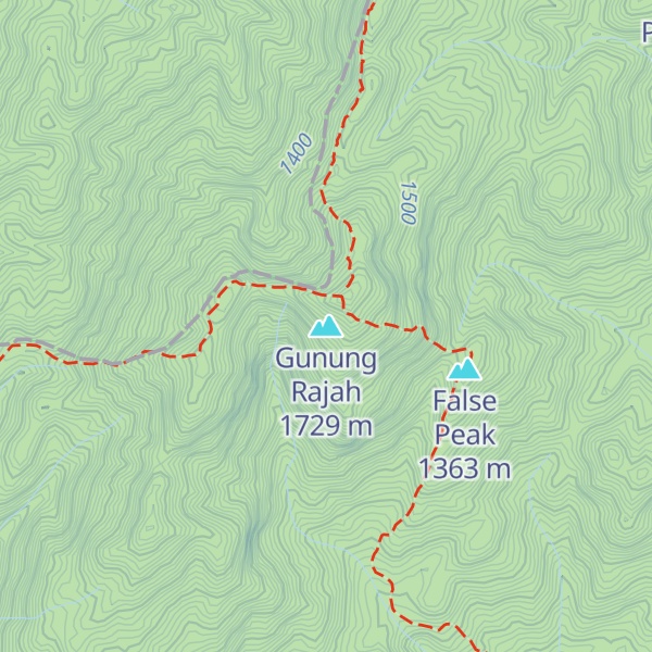 Map of Gunung Rajah