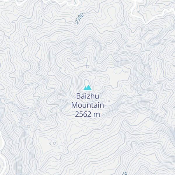 Map of Baizhu Mountain