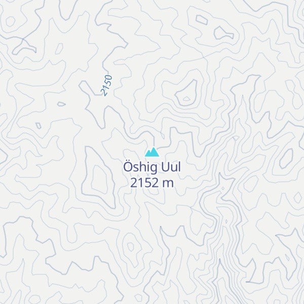 Map of Öshig Uul
