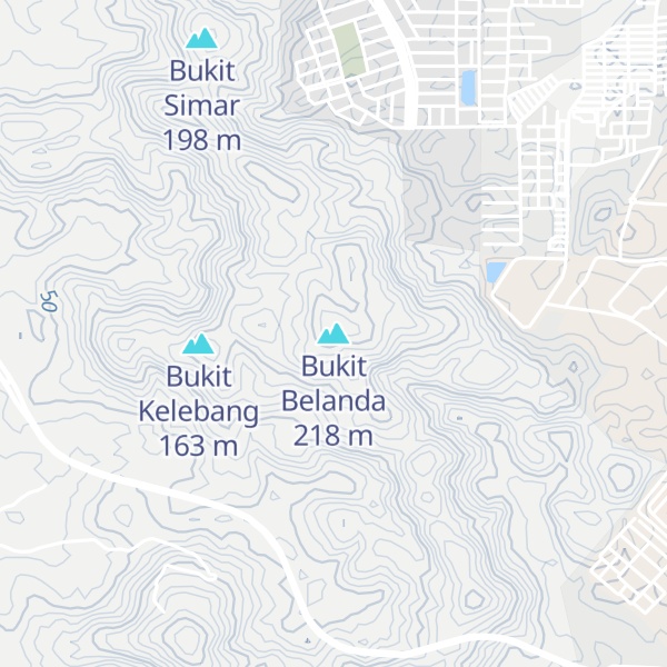 Map of Bukit Belanda