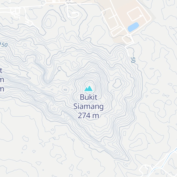 Map of Bukit Siamang