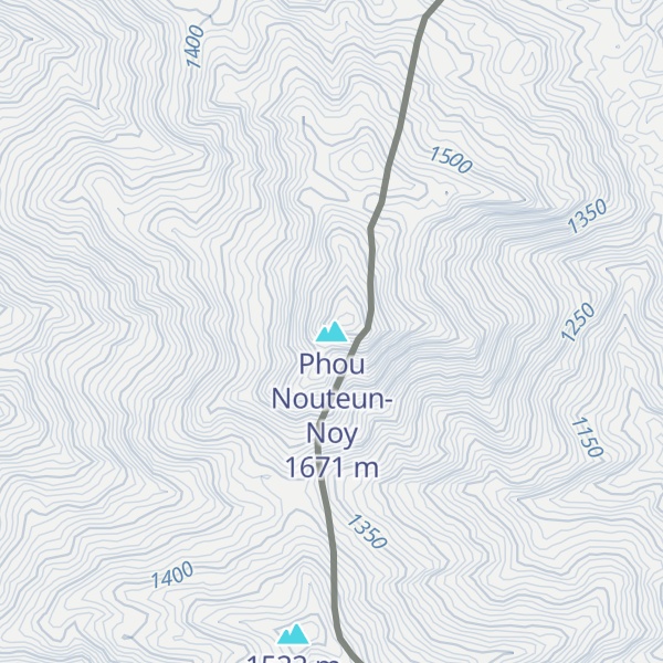 Map of Phou Nouteun-Noy