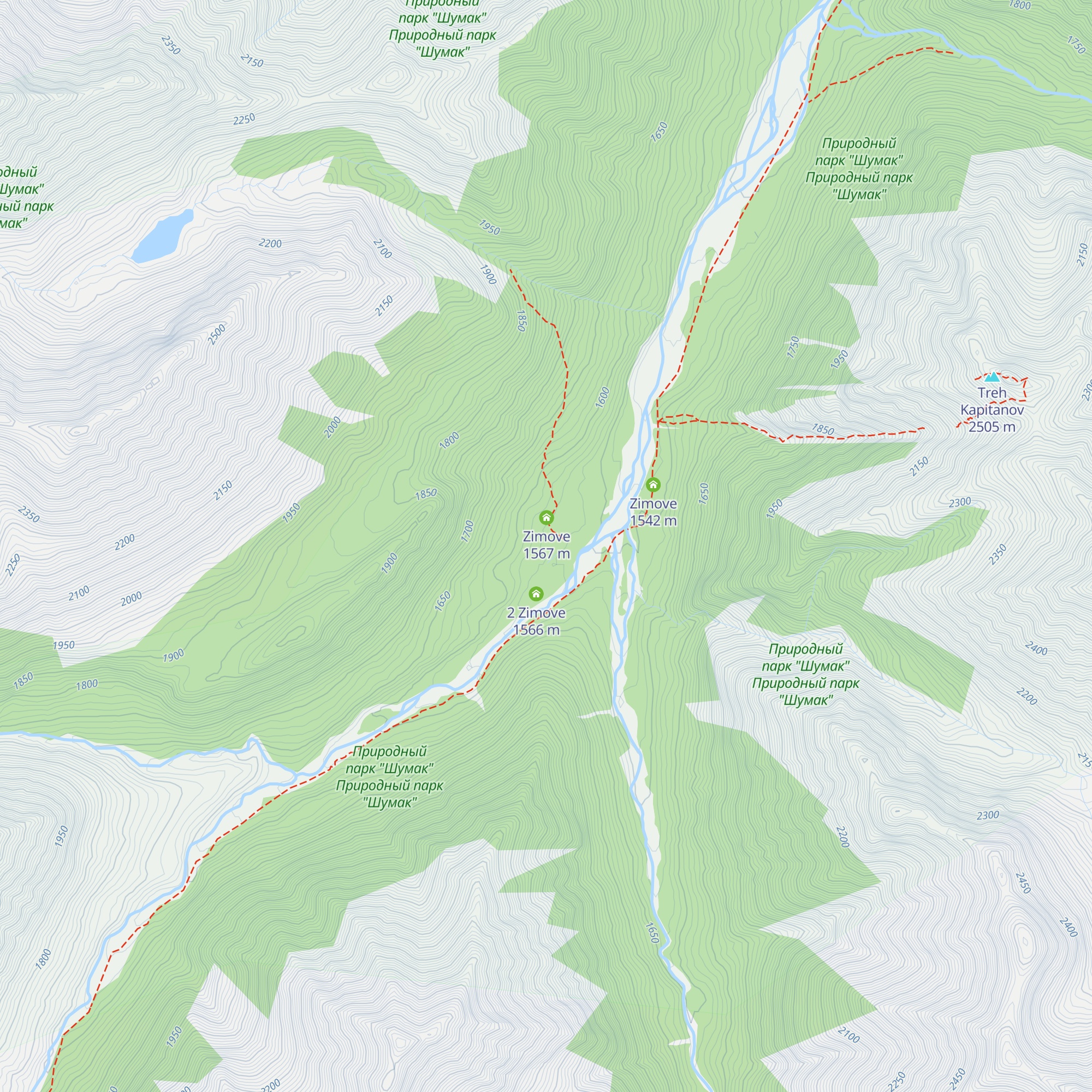 Zimove map