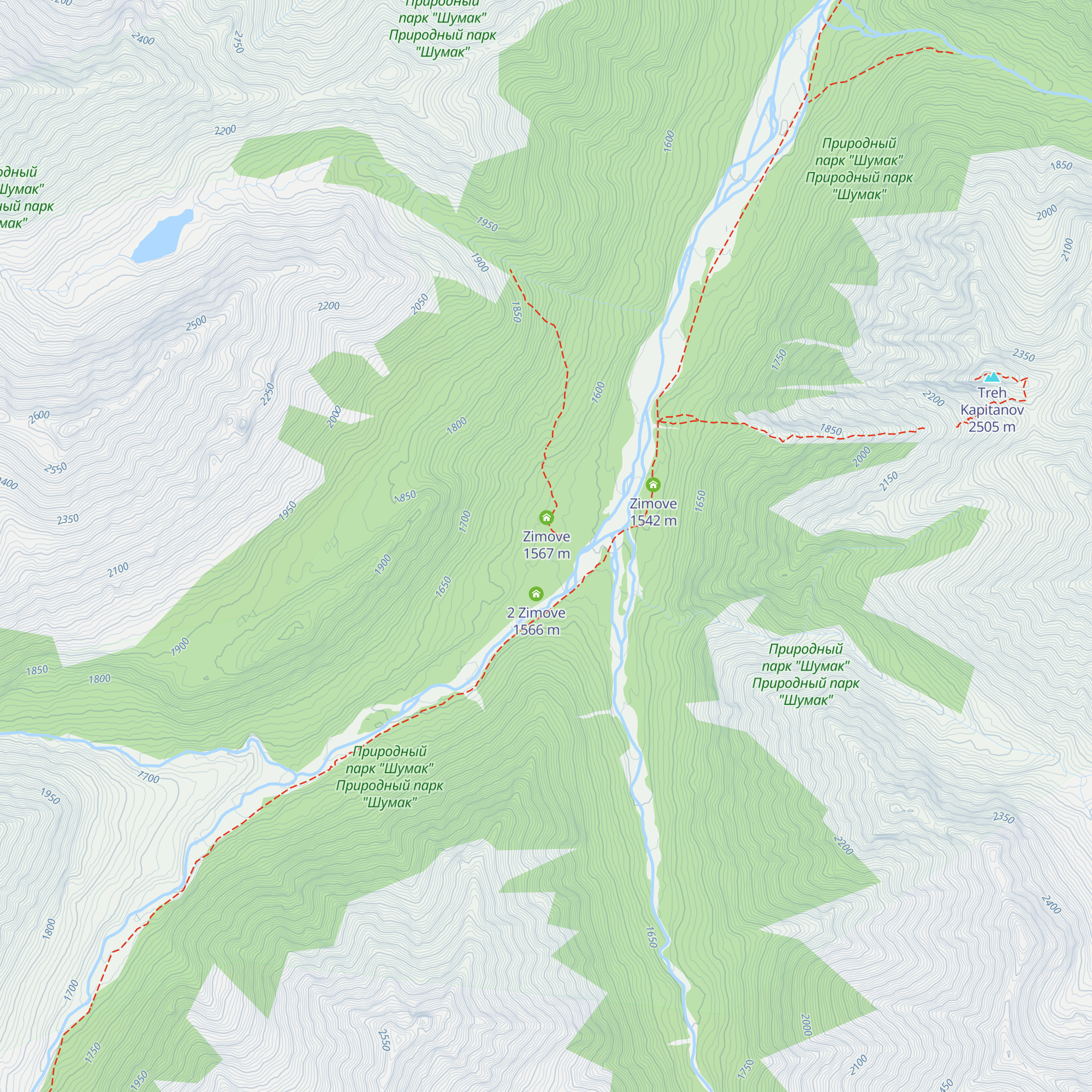 Zimove map