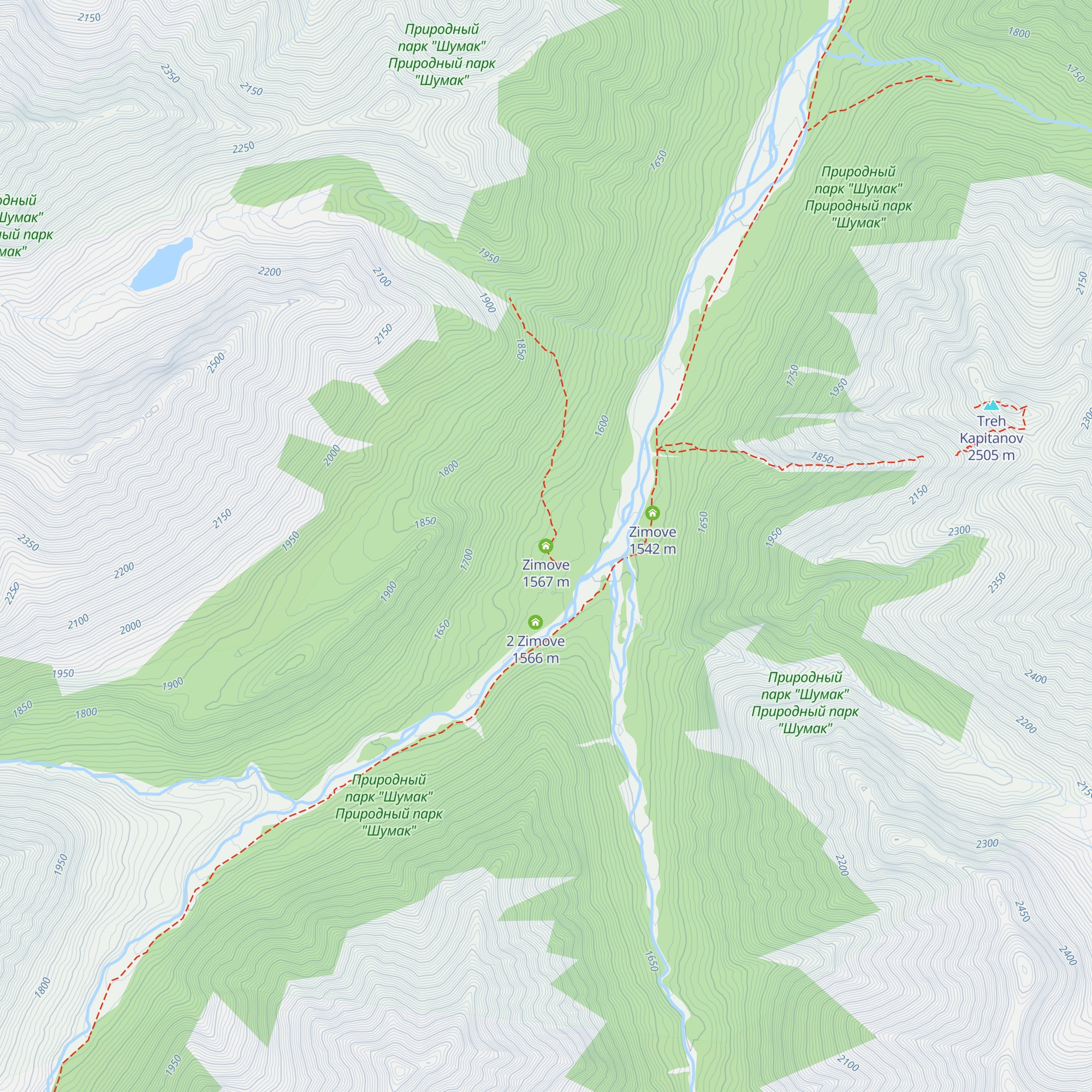 Zimove map
