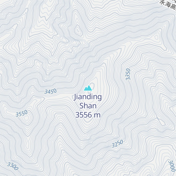 Map of Jianding Shan