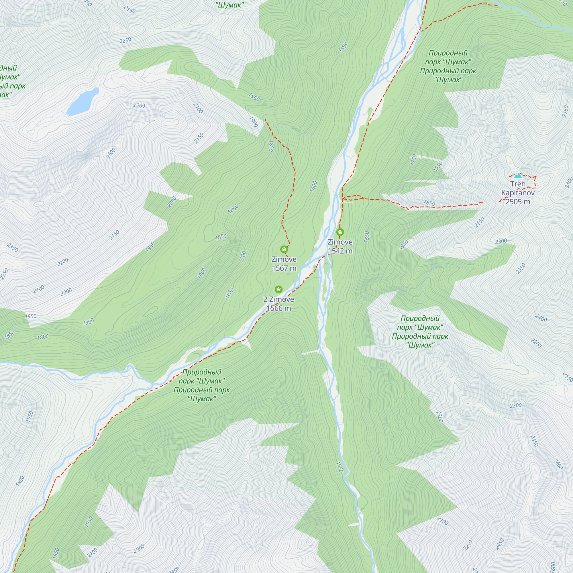 Zimove map