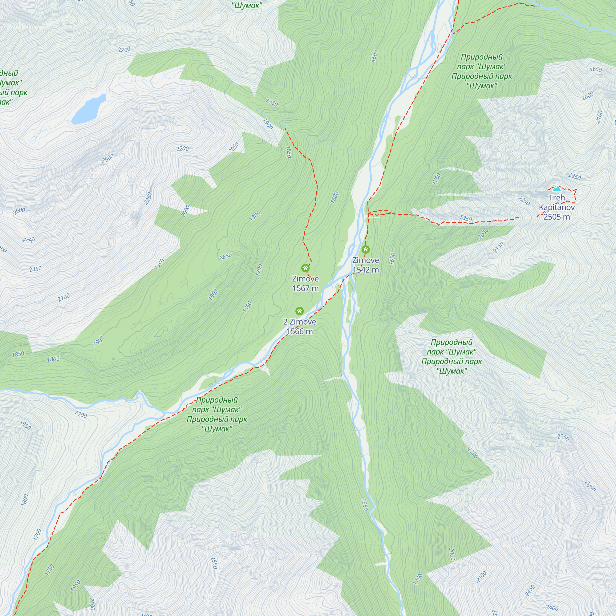 Zimove map