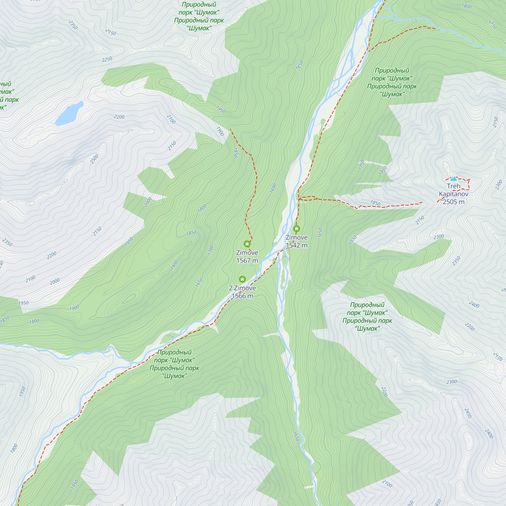Zimove map