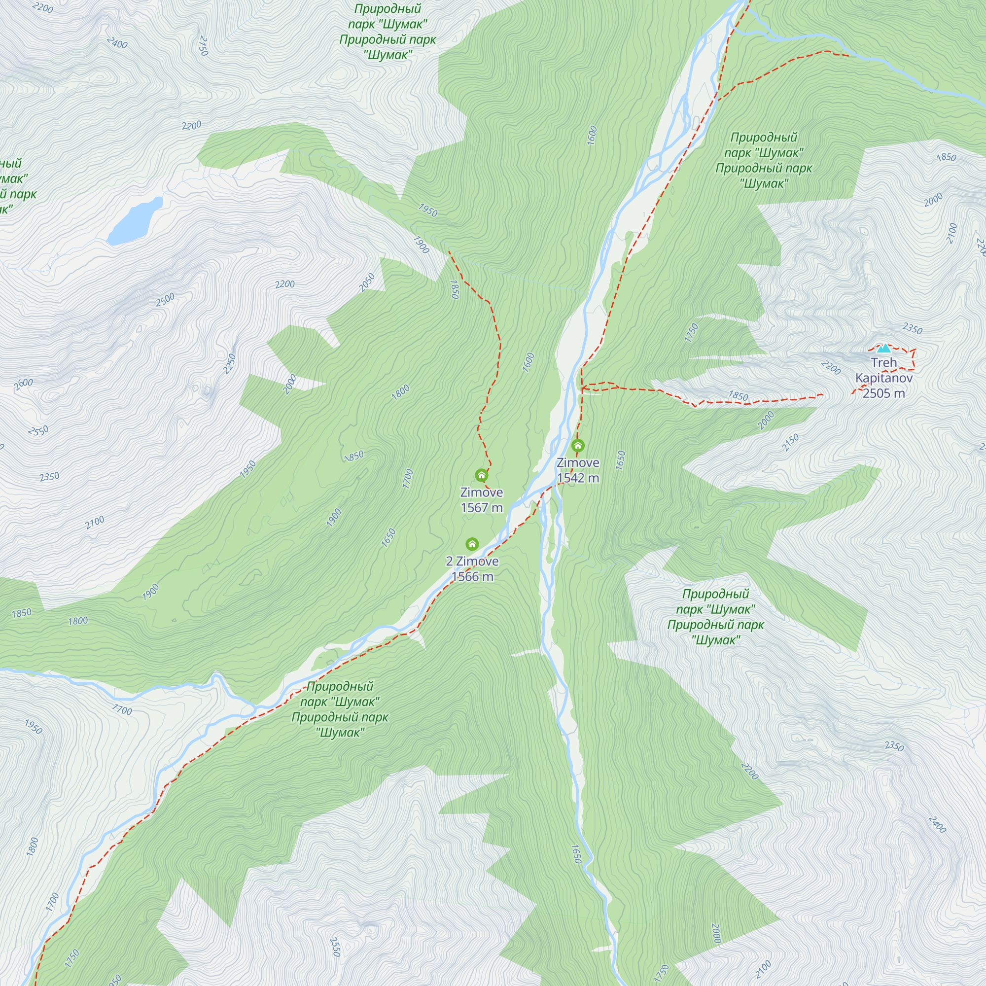 Zimove map