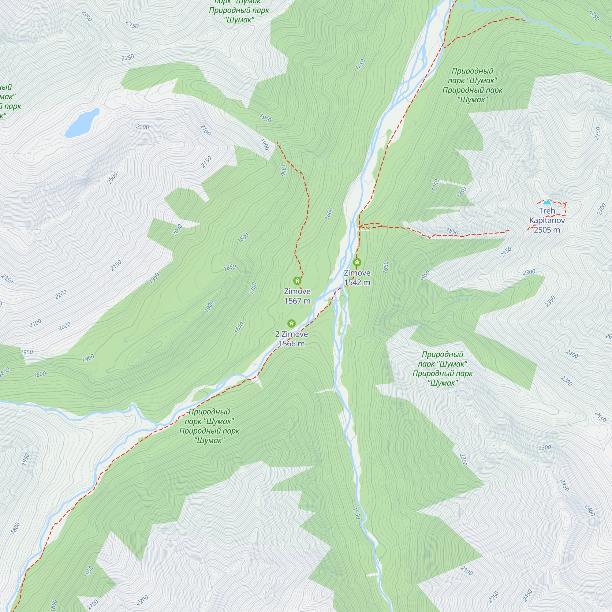 Zimove map