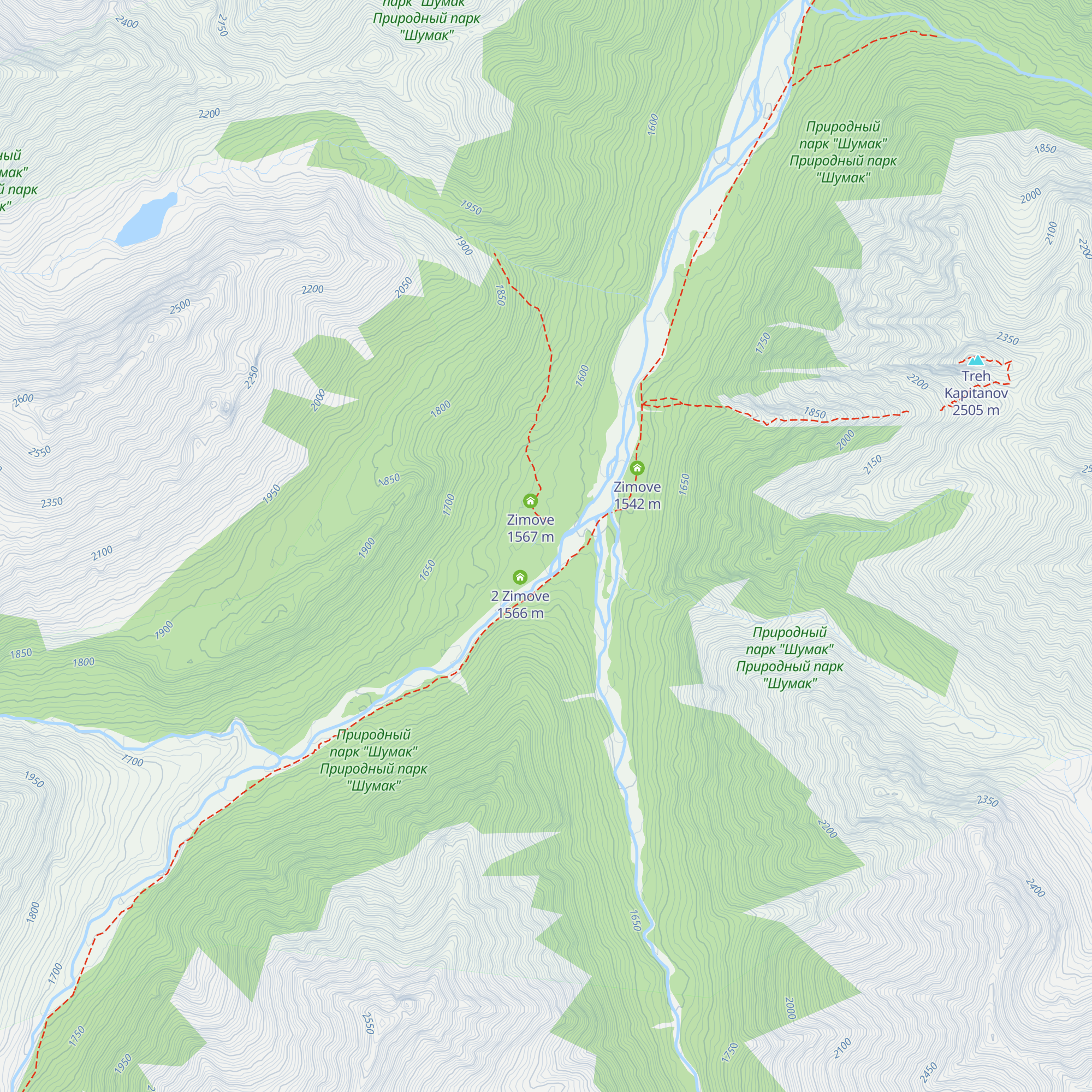Zimove map