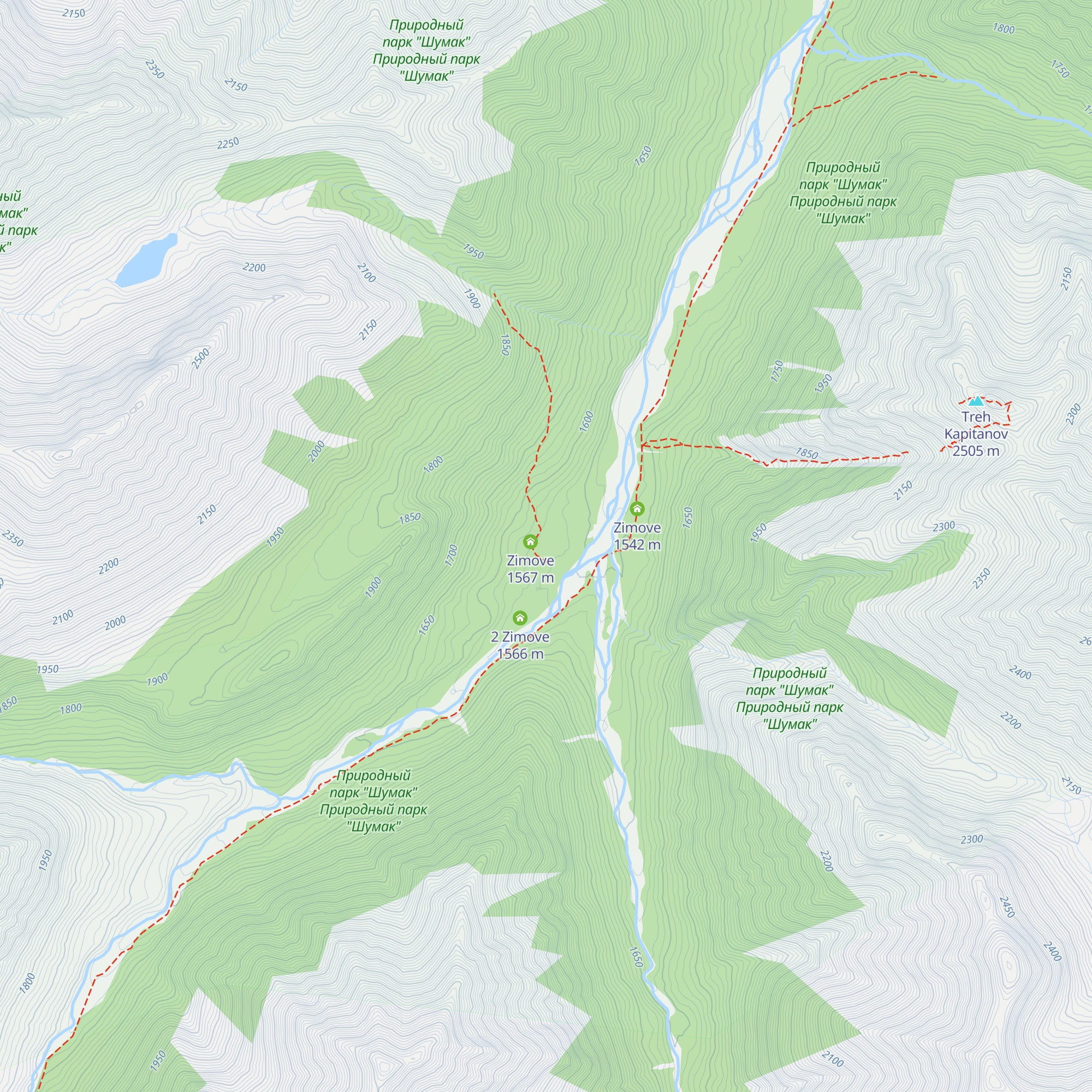 Zimove map