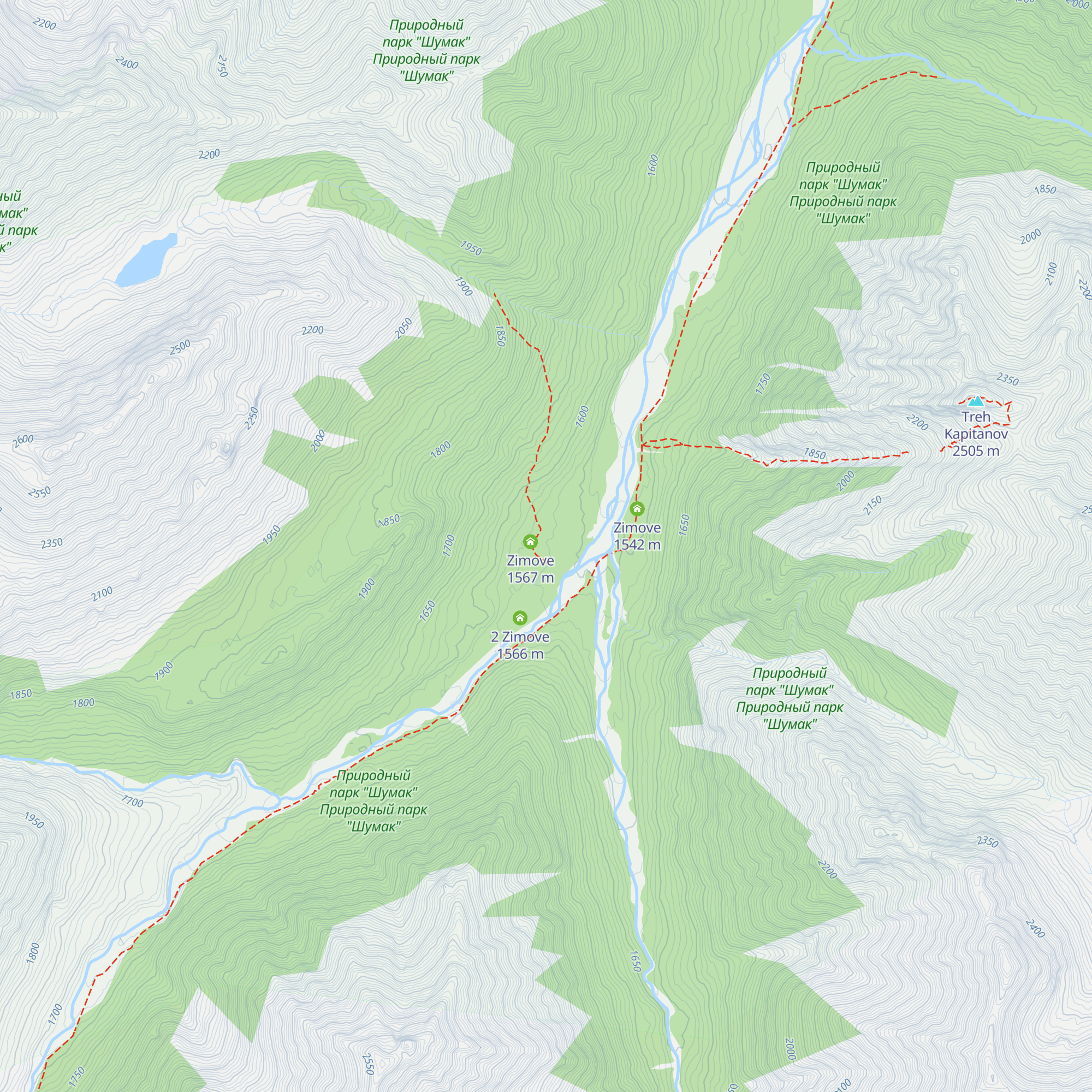 Zimove map