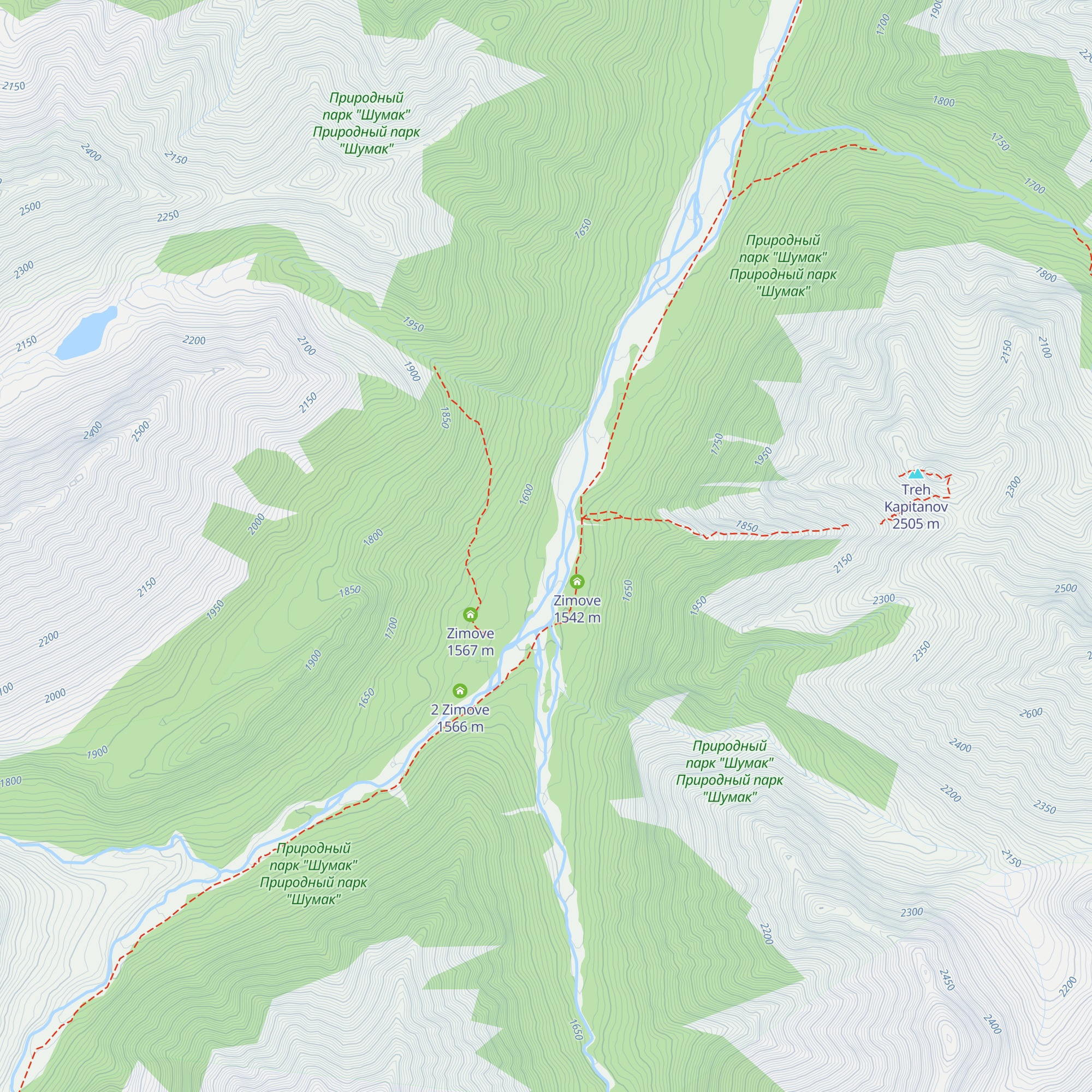 Zimove map