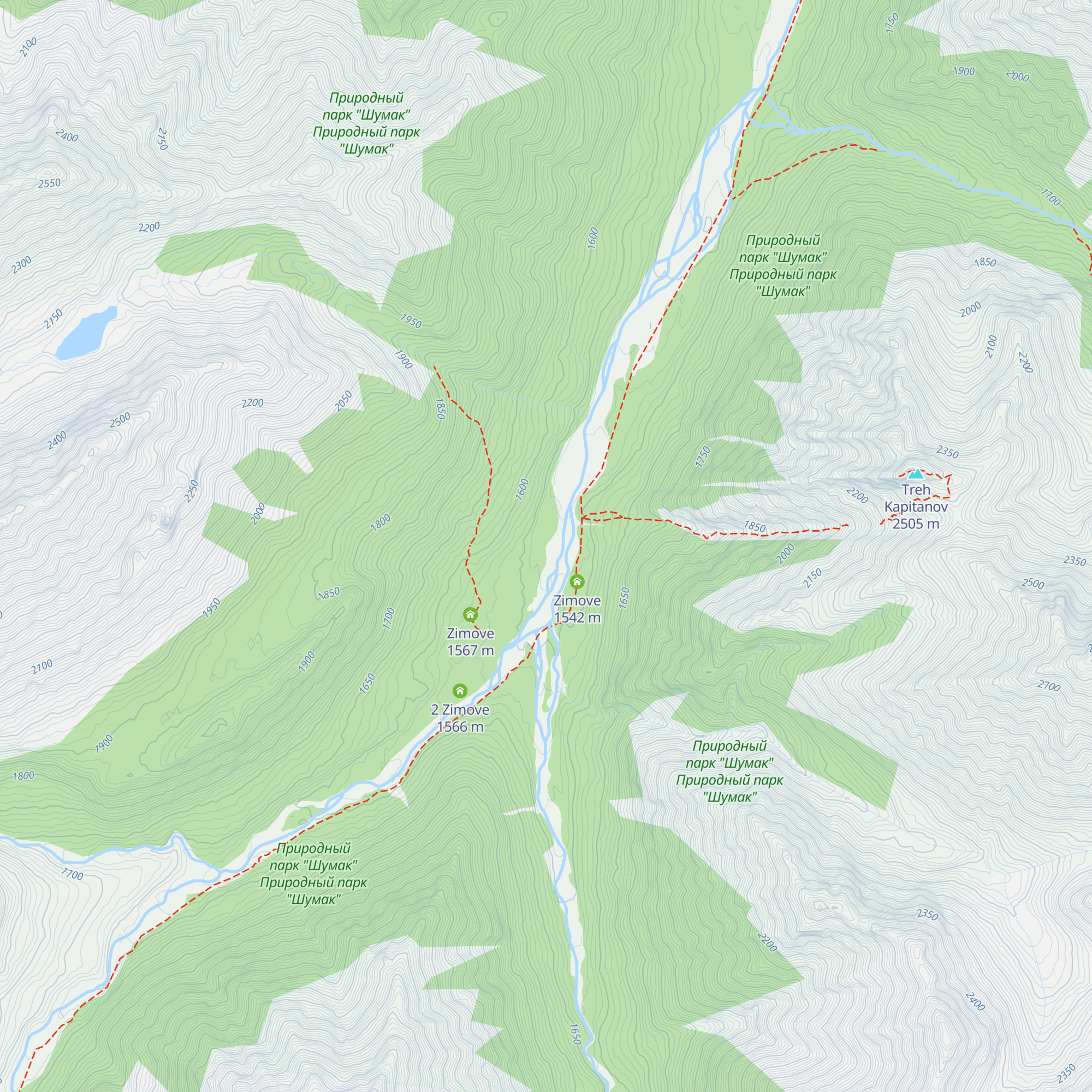 Zimove map