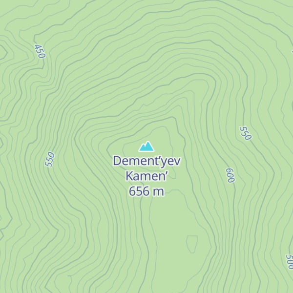 Map of Dement’yev Kamen’