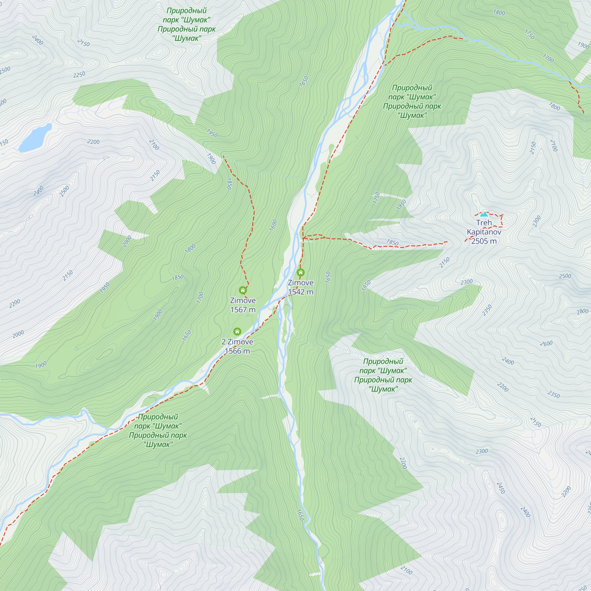 Zimove map