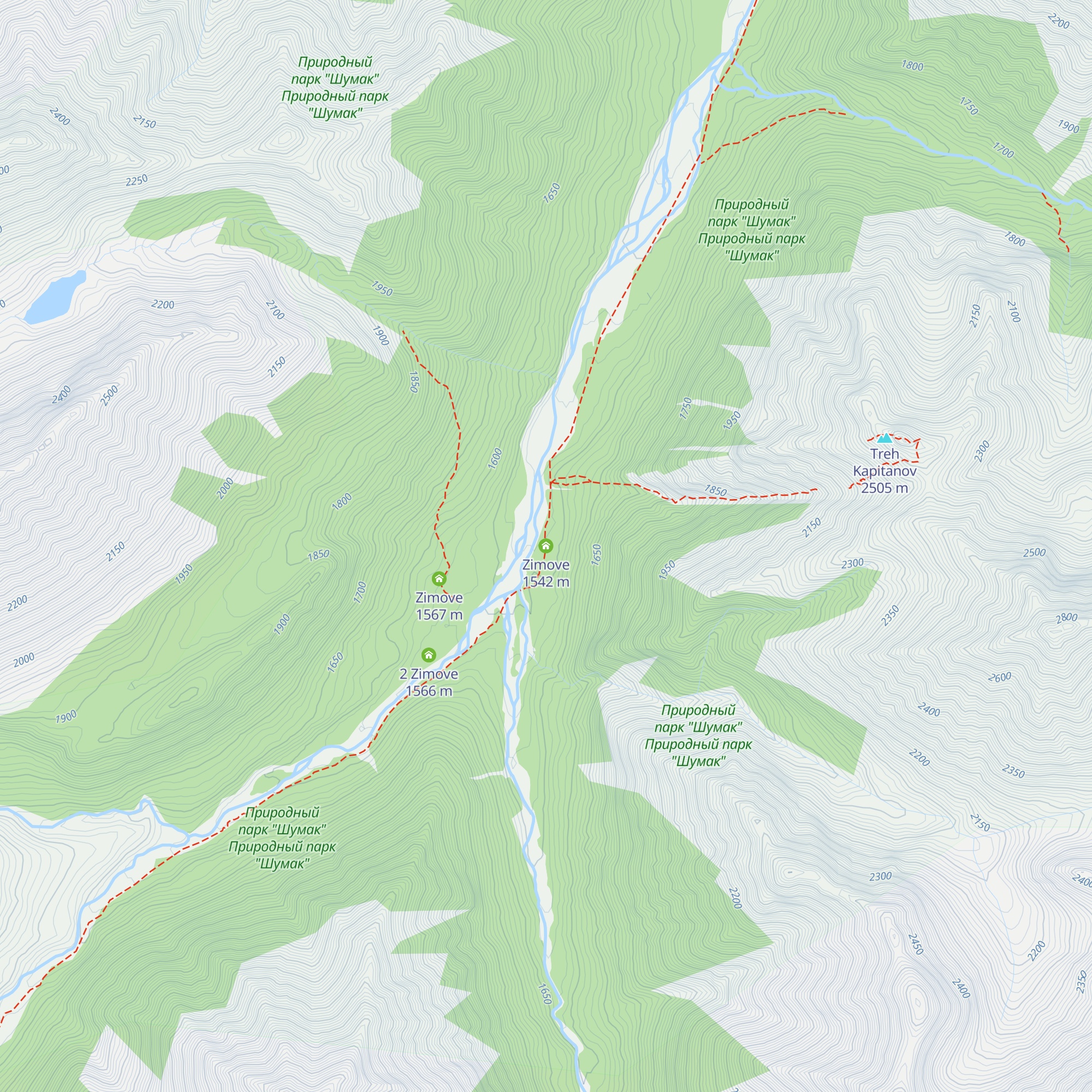 Zimove map