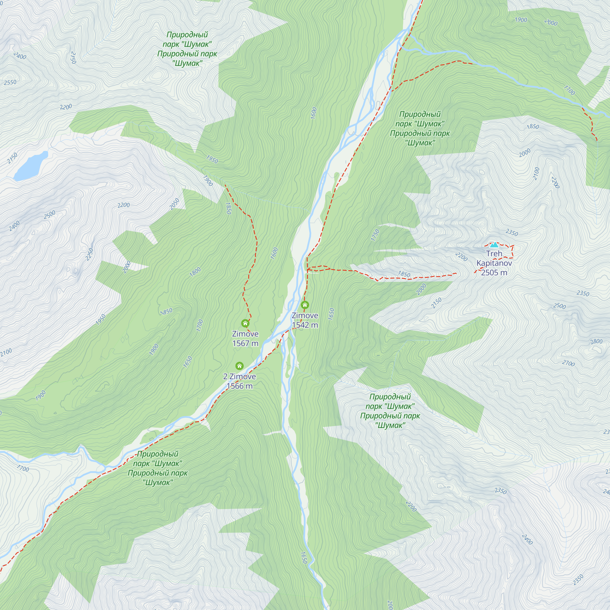 Zimove map