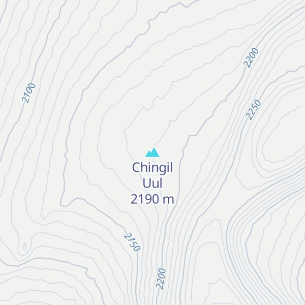 Map of Chingil Uul
