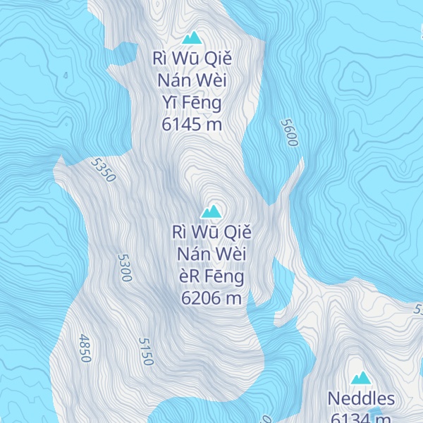 Map of Rì Wū Qiě Nán Wèi èR Fēng